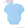 NEW BABY Dojčenské body celorozopínacie Classic modré