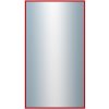 DANTIK - Zrkadlo v rámu, rozmer s rámom 50x90 cm z lišty Hliník červená (7269210)