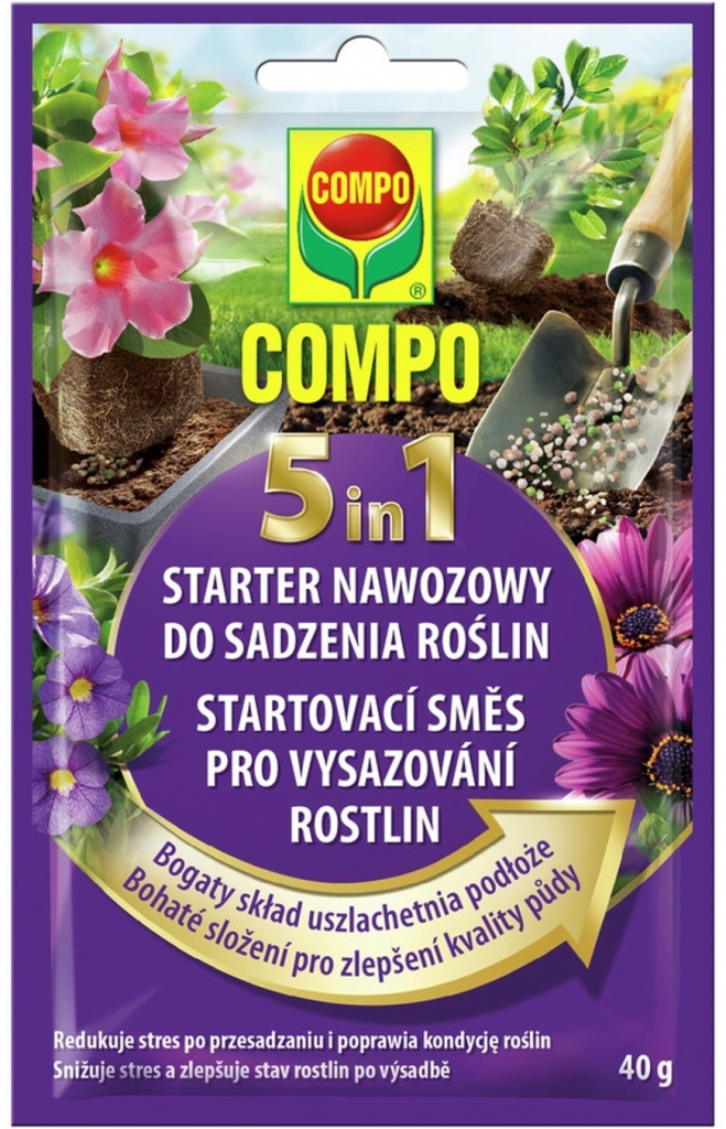 Compo Štartovacie zmes pre vysádzanie rastlín 5v1 40 g