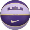 Basketbalová lopta Nike ALL COURT 2.0 8P L JAMES DEFLATED fialová,tmavo modrá,žltá