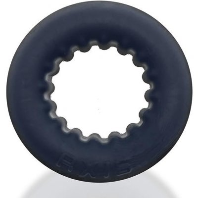 Oxballs AXIS Ribbed Cockring Black Ice