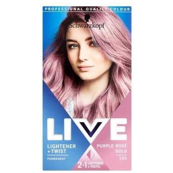 Schwarzkopf LIVE Linghtener Twist Purpure Rose Gold 105 zlatoružová farba  na vlasy od 7,22 € - Heureka.sk