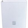 Prosperplast Kvetináč Rato Low + vložka 22,3 cm biela