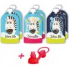 Zebra & Me Kapsičky na opakované použitie 6ks + náustok zadarmo (zebra + kozmonaut + kuchár)
