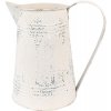Clayre & Eef Béžový antik dekoračný plechový retro džbán Fun Antique - 22*14*21 cm - Clayre & Eef