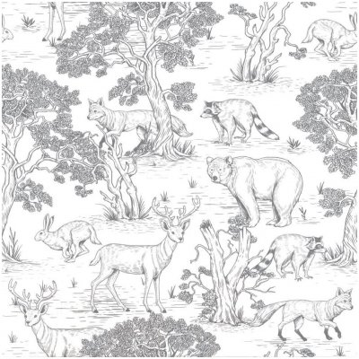 Dekornik Papierová detská tapeta Animals rozmery 100 cm x 280 cm