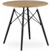 Okrúhly stôl TODI 80 cm dub
