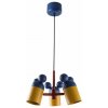 GTV Mouse závesné svietidlo 3x25 W žltá-tmavomodrá OS-MOUS-27-DEC