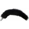 Rouge Medium Butt Plug Tail, Black Real Fur