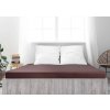 Textilomanie Jersey plachta z mako bavlny LUXORA 90x200 cm tmavohnedé