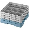 Cambro Kôš Camrack 9 pozícií, výška pohára 25,8 cm - Tyrkysová| TOM, R-9S958-414