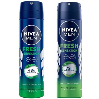 Nivea Men Fresh Sensation antiperspirant v spreji 150 ml - 72h Ochrana