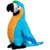 Plyšový papagáj Ara modrý 22 cm