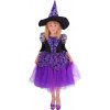 Detský kostým čarodejnica ( Halloween) fialová (S)