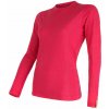 SENSOR Dámske funkčné tričko s dlhým rukávom Merino Active magenta