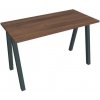 Pracovný stôl UNI A, 120x75,5x60 cm, orech/čierna