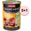 Animonda Gran Carno Fleisch Plus Adult hovädzie & morka 6 x 400 g