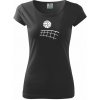 Volejbalová sieť - Dámske tričko Pure - XS ( Čierna )