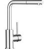 BLANCO kuchyňská baterie Mila-S s výsuvnou sprchou, tlaková, chrom