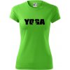 Yoga nápis - Dámske Fantasy športové (dresovina) - XL ( Apple Green )