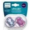 Philips Consumer Lifestyle B.V. AVENT CUMLÍK Ultra air 18m+ dievča na utišovanie, silikón, obrazok slon 1x2 ks