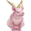 Flying Pig pokladnička 15 cm ružová