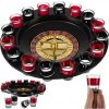 KIK Alkoholová ruleta + 16 pohárov, čierna KX8466