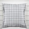 Biante Dekoračná obliečka na vankúš s lemom Rebeka RE-019 Sivo-biela kocka stredná 45 x 45 cm