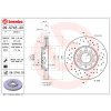 BREMBO Brzdový kotúč 09.5745.2X