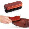 Drevená kefa na čistenie topánok s mäkkými štetinami Brush, 12 cm, čierna