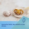 Canpol Babies silikon cumlík symetrický Light touch Gold rúžová 2ks