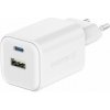 Swissten 220 713 00 1x USB-C 45WPD 1x USB-A 18WQC biela Nabíjačka do siete