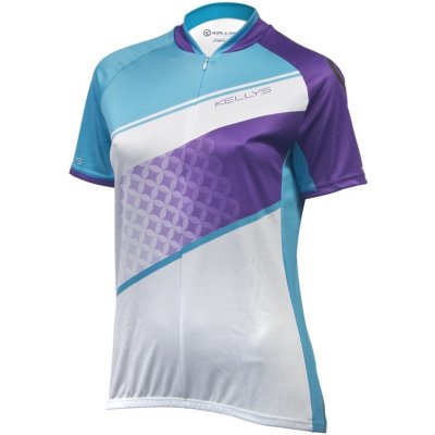 Dámsky cyklistický dres Kellys Jody 016 - krátky rukáv violet-azure - S