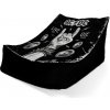 Sablio Sedací vak Lounge ACDC Live fast, die young - 80 x 95 x 50 cm