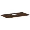Hansgrohe Xelu Q - Doska pod umývadlo 98x55 cm, výrez uprostred, tmavý orech 54121630