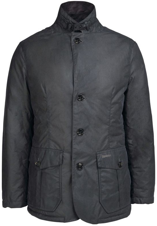 Barbour Winter Lutz Wax Jacket Grey