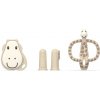 Matchstick Monkey Starter Set zubná kefka 1 ks + Giraffe hryzadielko 1 ks + detská zubná kefka na prst 2 ks