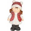 Dekorácia MagicHome Vianoce, Dievča, 5.5x9x15.5 cm