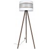 Belis | Stojacia lampa CORAL 1xE27/60W/230V hnedá/biela/zlatá | BE0826