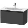 Duravit Ketho.2 - Umývadlová skrinka, 44x81x39 cm, 1 zásuvka, grafit mat K25056049490000