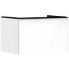Hansgrohe Xelu Q Umývadlová skrinka, 50x78x55 cm, 1 zásuvka, lesklá biela/matná čierna 54054670-HG