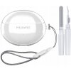 Mäkké puzdro pre Huawei FreeBuds Pro 4, so sadou na čistenie šnúrky, priehľadné