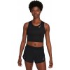 Dámske tielko Nike, FAST DF CROP TANK Čierna L