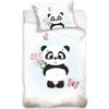 Carbotex Obliečky do detskej postieľky - Panda 100 x 135 cm
