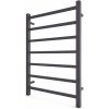 Mario-Radiators | Kúpeľňový rebríkový radiátor INOX TOKIO 161W/230V 77x53 cm nerez/antracit | 1.4.048148.GR