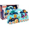 LEAN TOYS Interaktívna hračka pre deti – Lokomotíva - modrá