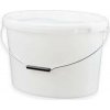 Vedro oválne biele 18 l s poistkou +veko