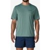 Tričko Patagonia Cap Cool Daily Shirt Boardshort Logo - blue sage/l.blue sage x-dye
