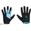 FORCE MTB Power rukavice, čierna/modrá S