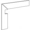 +3 Grigio 7x60x60cm Battiscopa Scala DX-Tread Skirting DX Nat. Rett.